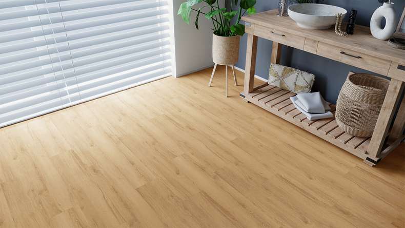 planeo Designboden zum Kleben - Eco Home&Health Rustic Oak Sand | Synchronprägung (LO-ED-03)