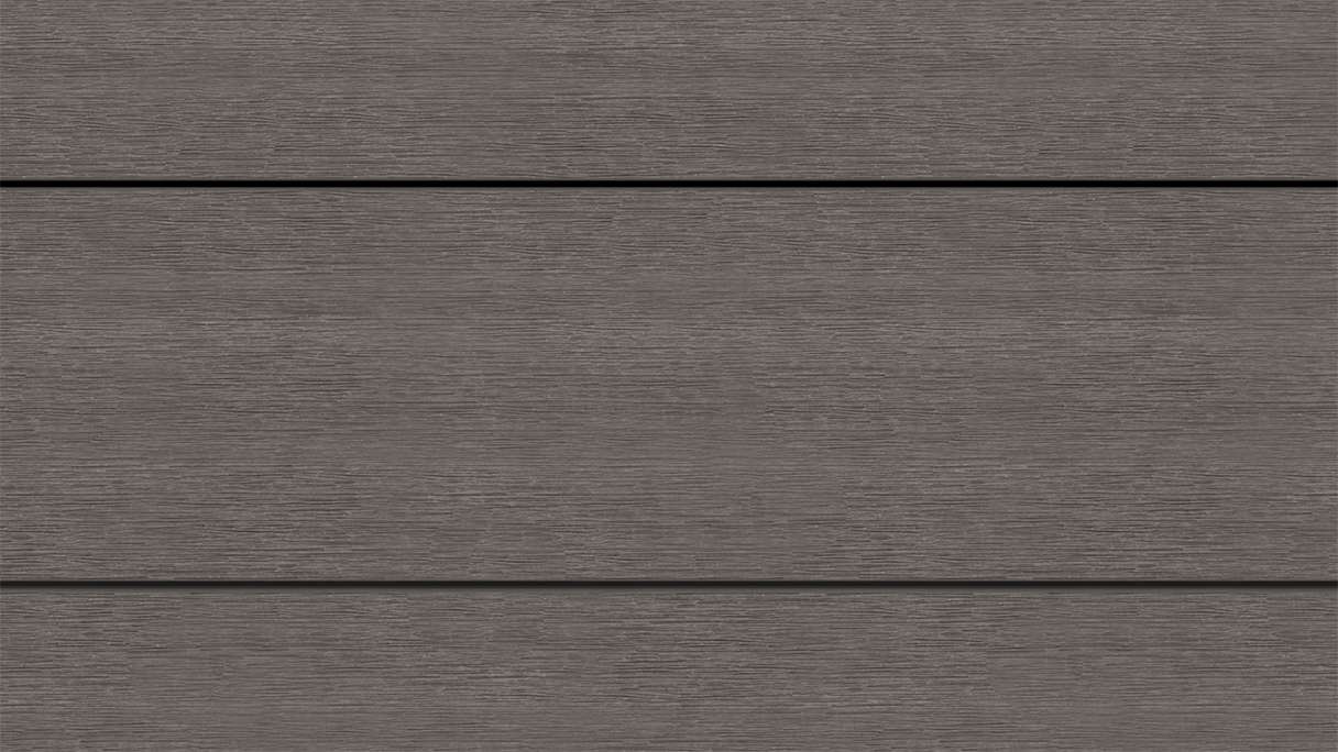 planeo WOODLine Nature - 3m WPC CoEx ummantelte Terrassendiele Verbundprofil leicht - Dunkelgrau strukturiert/glatt gebürstet