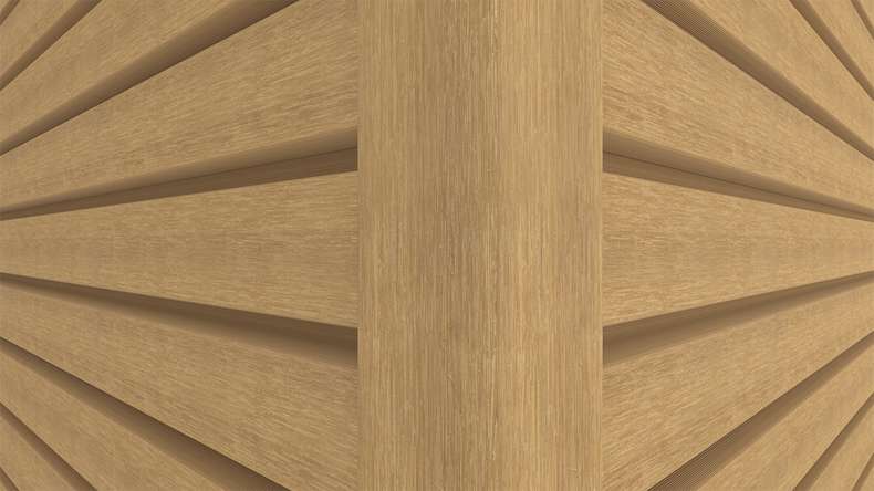 planeo LINEA Wide - WPC CoEx Fassadenverkleidung Sand 2900 x 181 mm