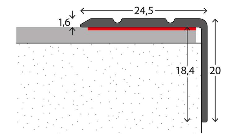planeo Winkelprofil 261 - 100 cm