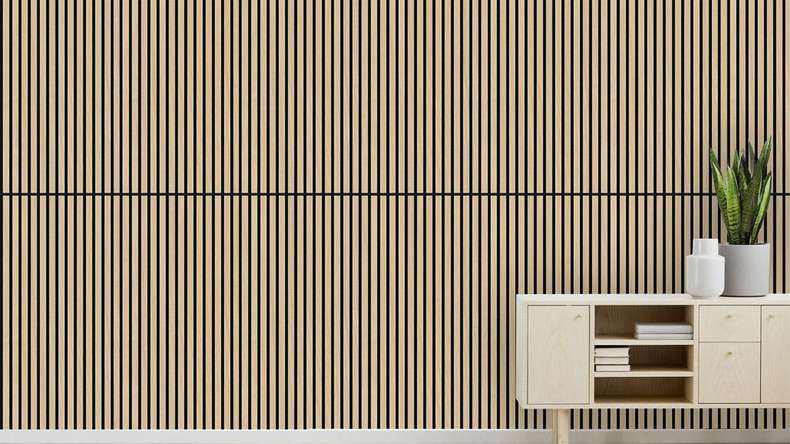 planeo Akustikpaneel - MixWall Timber Touch Flare Oak 52 x 104 cm | Echtholzfurnier (PLMW-00011B)