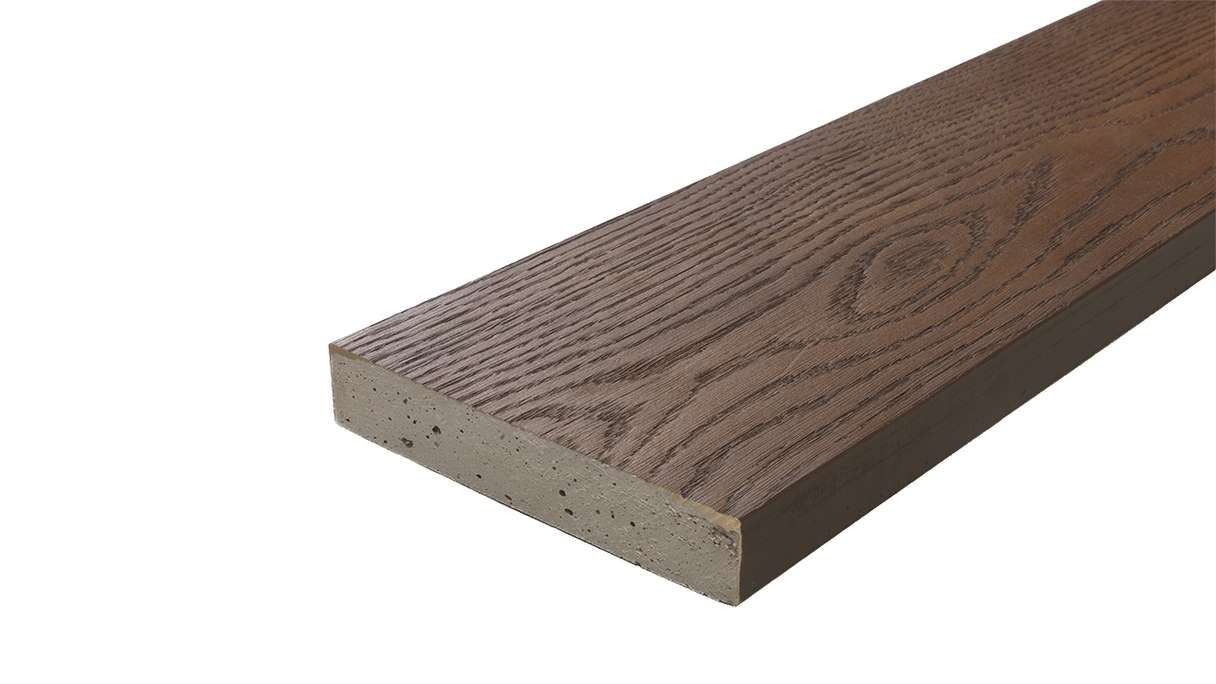 planeo Authoria PureBoard Terrassendiele Massiv - Antik Brown Oak 3.6m strukturiert