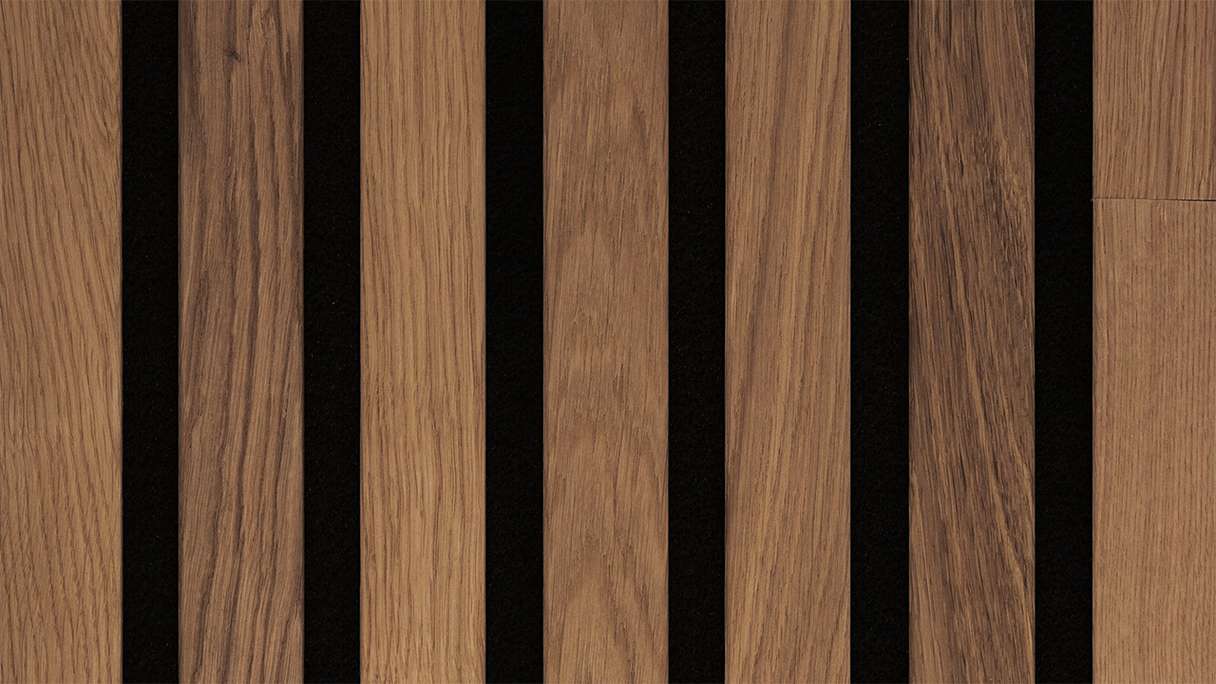 MEISTER Akustikpaneele Acoustic Sense WOOD - Eiche Braun 4312 - 260 x 33 cm (300011-2600330-04312 - 4845264312)