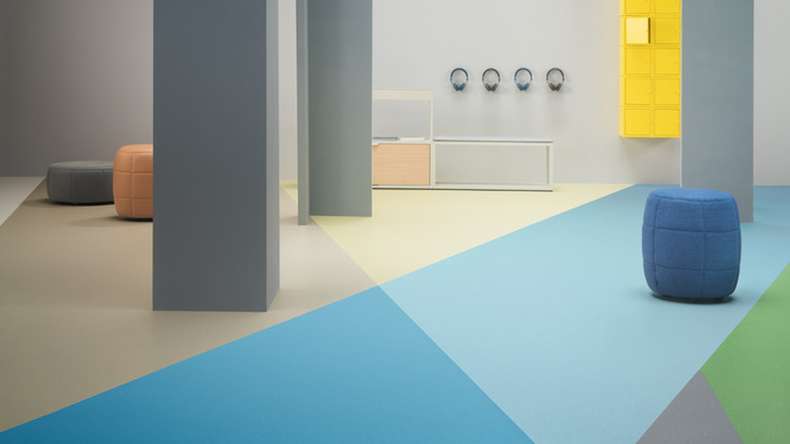 Forbo Linoleum Marmoleum Uni Piano - Neptun blue 3645-2.5