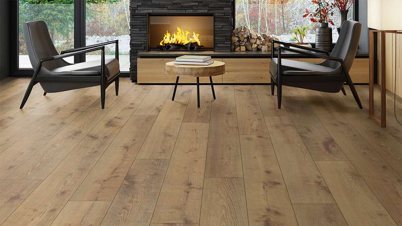planeo Designboden - Eco P.U.R.E. XL 2m Diele Rustic Oak | Trittschalldämmung integr. (KRXL-6621)