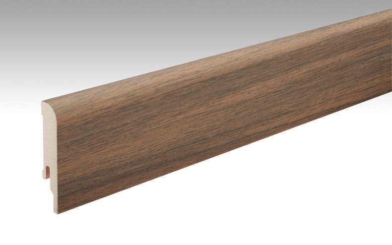 MEISTER Sockelleisten Fußleisten Nussbaum Amore 6389 - 2380 x 80 x 16 mm (200006-2380-06389 - 6939236389)