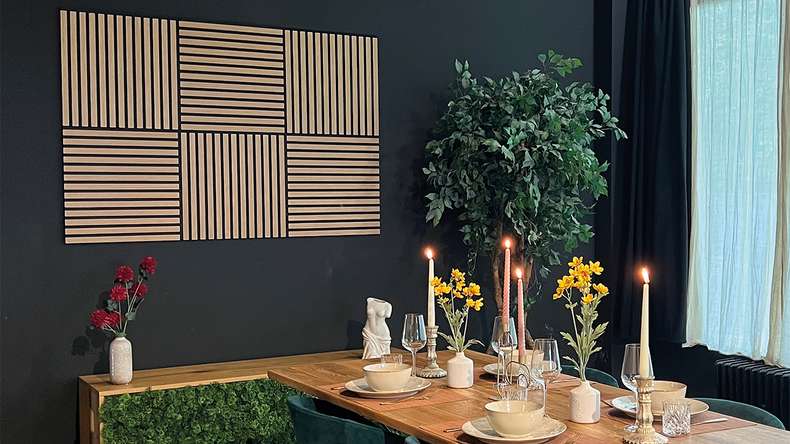 planeo Akustikpaneel - MixWall Timber Solid Althea Oak 52 x 52 cm | Echtholzfurnier MDF (PLMW-10311C)