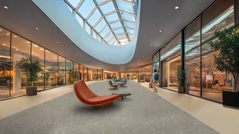 Gerflor Klick Vinyl Rigid - Creation 55 Clic Acoustic Urban Street Cream | Trittschalldämmung integr. (61261565)