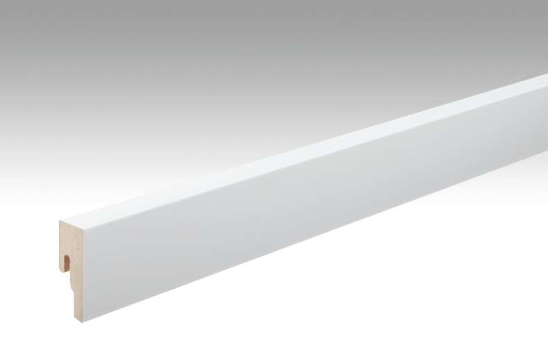 MEISTER Sockelleisten Fußleisten Weiß streichfähig DF 2222 - 2380 x 50 x 18 mm (200015-2380-02222 - 6963232222)