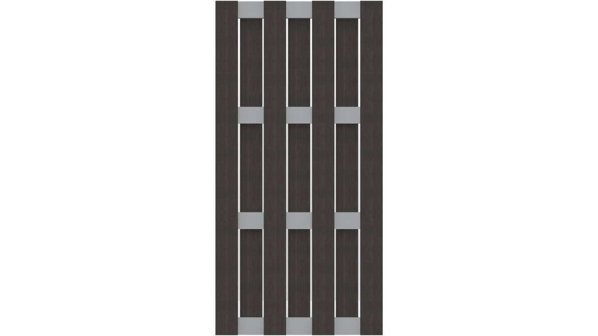 planeo Gardence Premade - BPC-Gartenzaun Hochkant Anthrazit 84,3 x 180cm