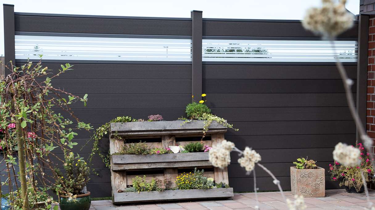 planeo Gardence Strong - Designblende Glas30 Anthrazitgrau