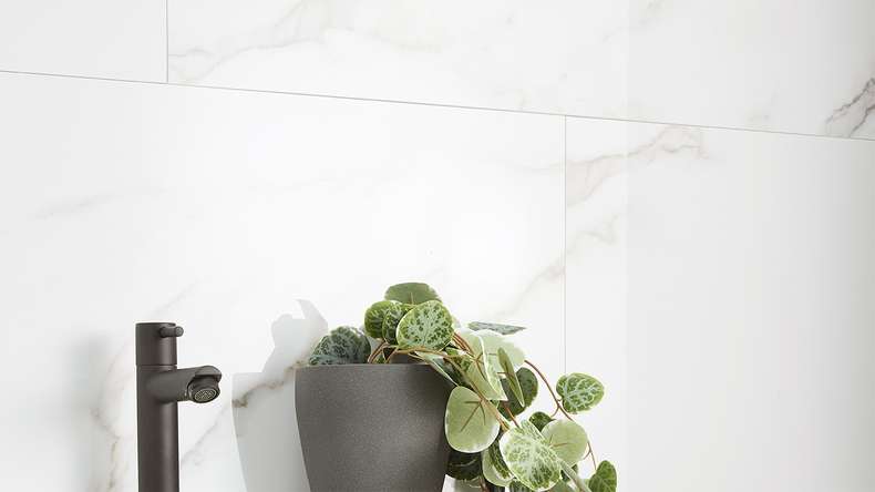 planeo StrongWall - Wandverkleidung Kunststoff Trapanesi 65 x 37,5 cm Hochglanz