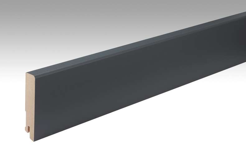 MEISTER Sockelleisten Fußleisten Anthrazit DF 059 - 2380 x 80 x 16 mm (200011-2380-00059 - 698223059)
