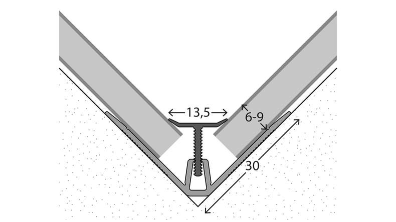 planeo Wandprofilsystem Innenecke 369 - 260 cm
