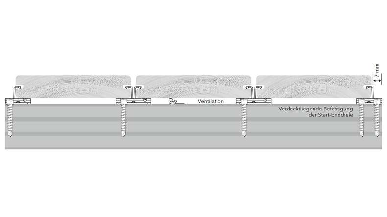 ZONA2 WPC Terrassen Verbinderclip