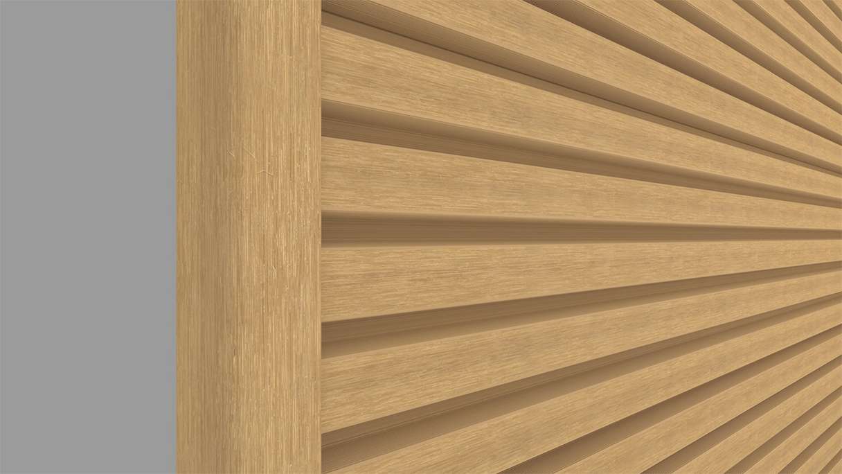planeo LINEA Slim - WPC CoEx Fassadenverkleidung Sand 2900 x 215 mm