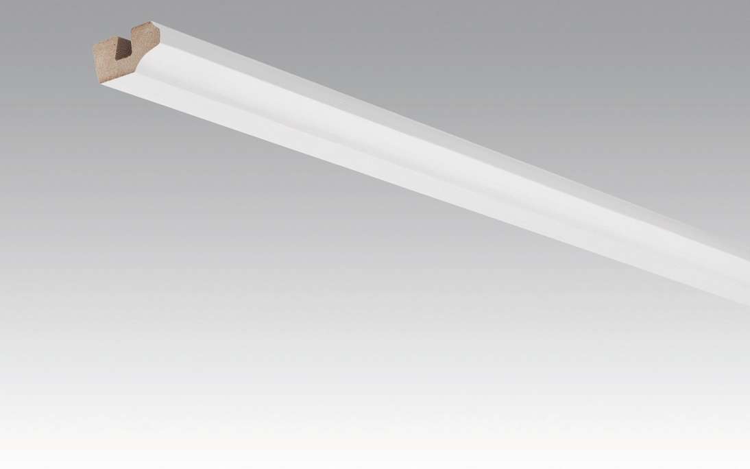 MEISTER Sockelleisten Deckenabschlussleisten Whiteline 4074 - 2380 x 38 x 19 mm (200031-2380-04074 - 2601234074)