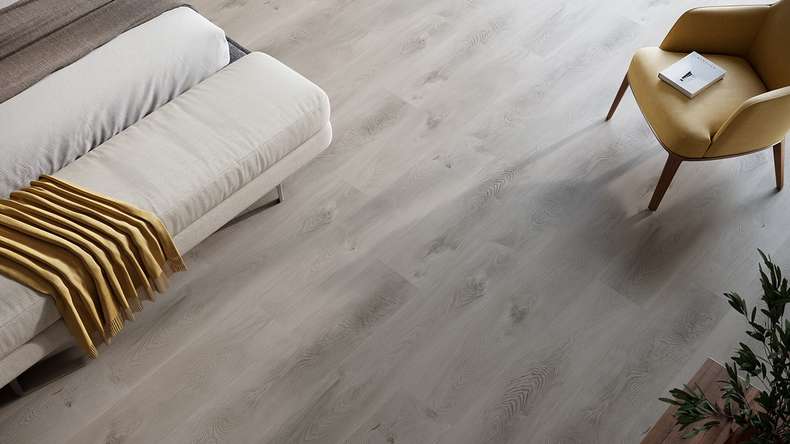 planeo Rigid Klick Vinyl - HOMEtec Basic 30 IXPE Soft Mid Grey | Trittschalldämmung integr. (RP-E30-7)