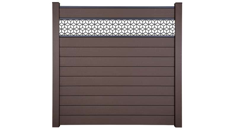 planeo Gardence Strong - BPC-Steckzaun Cube Terra 180 x 180 cm