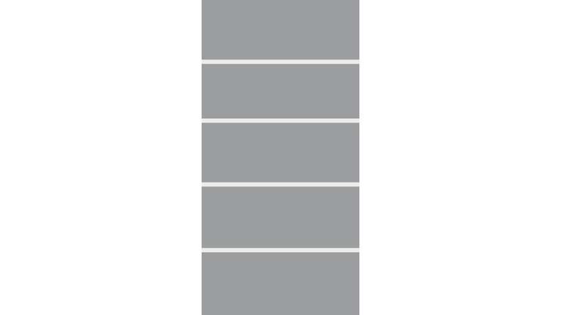 planeo Gardence Flair - Glas-Sichtschutz Hochkant Blockstreifen 90 x 180 cm