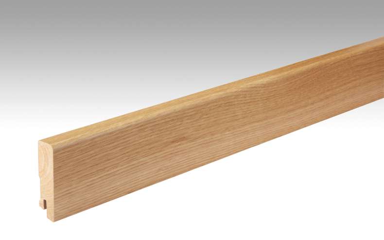 MEISTER Sockelleisten Fußleisten Eiche Nature 001 - 2380 x 60 x 16 mm (200023-2380-00001 - 111523001)