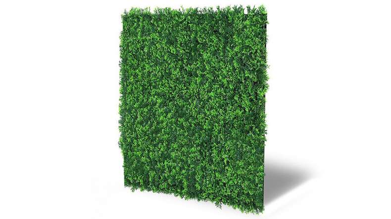 planeo Akustikpaneel - MixWall Leaf Mood Mixed Green Design Grass 52 x 52 cm | Kunstpflanze (PLMW-00121A)