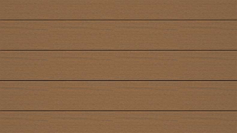planeo ANTIKWoodline - WPC CoEx ummantelte Terrassendiele Massivdiele - Burma Teak 3m - rustikal/glatt gebürstet