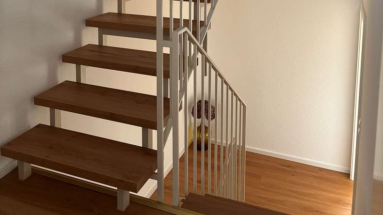 planeo Blockstufe Gerade 40mm Tischlerplatte + Vinyl | Dekor und Abmessung individuell wählbar