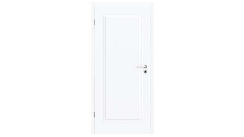 planeo Design-Innentür PUREA Essence 1 Weißlack 9003 Designkante | lackiert - 1985 x 610|735|860|985 mm