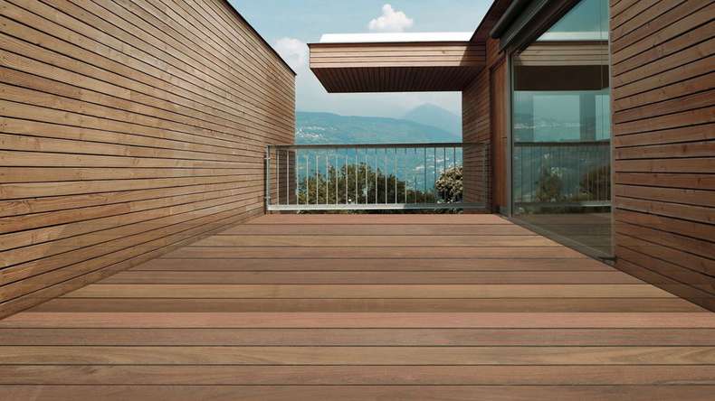TerraWood Holzterrasse Cumaru braun PRIME beidseitig glatt - 2.13m bis 6.1m