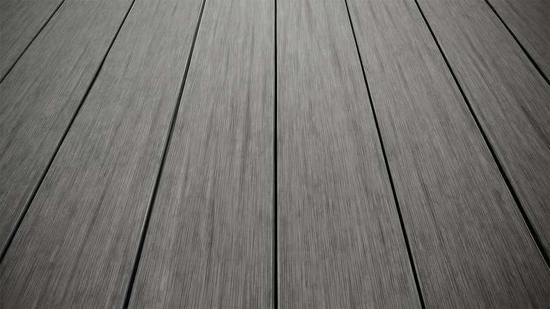 planeo AntikWood WPC Terrassendiele Massiv - Steingrau 4.2m antik gealtert