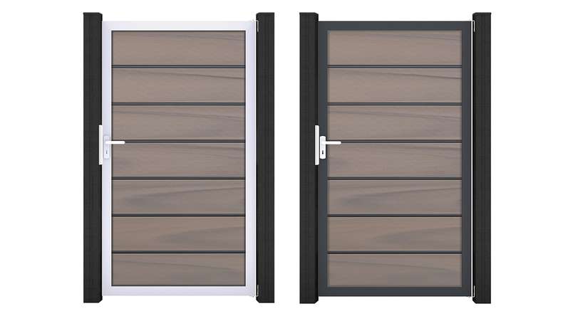 planeo Gardence Deluxe - BPC-Universaltor Bi-Color co-ex mit Alurahmen