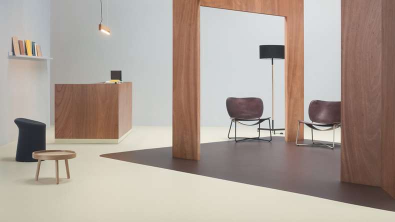 Forbo Linoleum Marmoleum Cocoa - white chocolate 3584-2.5