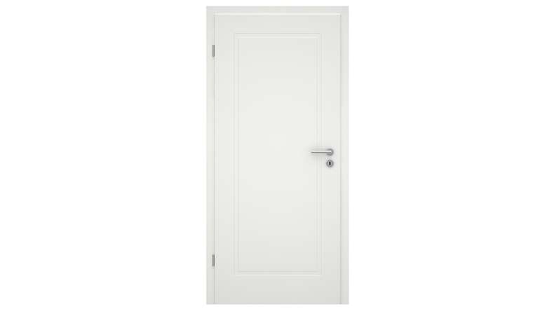 planeo Design-Innentür VELA Lallu 1 Weißlack 9010 Eckkante | lackiert - 1985 x 610|735|860|985 mm