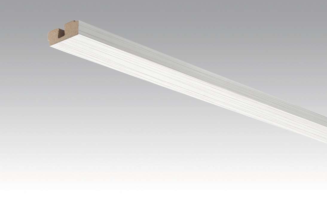 MEISTER Sockelleisten Deckenabschlussleisten Streifer silber 4021 - 2380 x 40 x 15 mm (200032-2380-04021 - 2600234021)