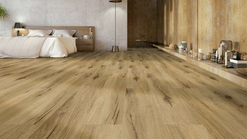 Gerflor Klick Vinyl - Senso Premium Rigid Acoustic Bambi fauve | Trittschalldämmung integr. (40441629)