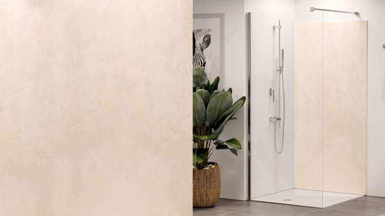 planeo Wallboard - Limestone Matt - 250 x 100 cm 