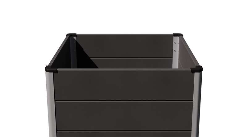 planeo BPC Hochbeet Cube - Anthrazit | DB703 70 x 70 x 75 cm