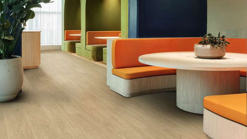 Gerflor Klebevinyl - Creation 55 Lounge Oak Beige | Synchronprägung