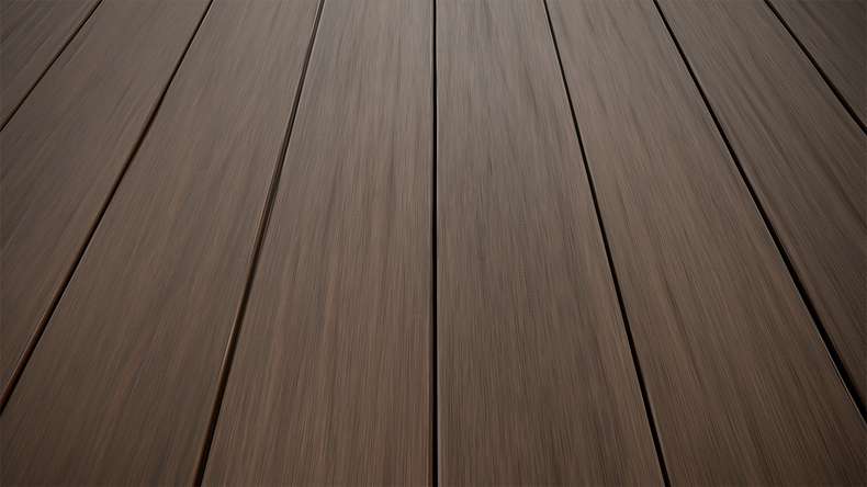 planeo AntikWood WPC Terrassendiele Massiv - Braun 4.2m antik gealtert