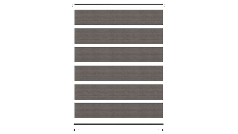 planeo INFINITY XL-Board - WPC CoEx Steckzaun Dunkelgrau 176 x 183 cm