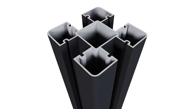 planeo Aluminium Pfosten inkl. Pfostenkappe
