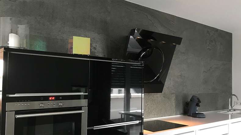 planeo EVOLITH Slate&Stone - Naturstein Wandverkleidung Urban Grey 1220 x 610 mm