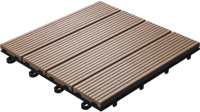 planeo WPC-Terrassenfliese Braun 30x30 cm - 6 Stk