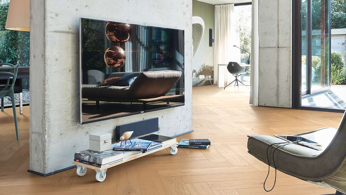 planeo Holzboden - Edelholz Herringbone Eiche Sandnes | Made in Germany (EDP-8298)