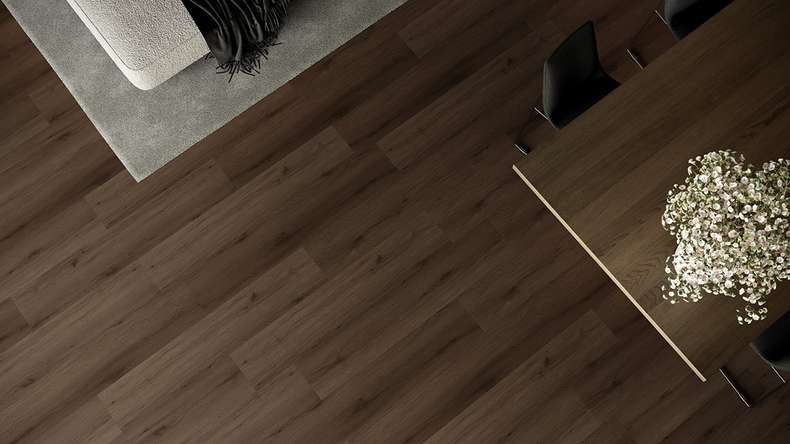 planeo Rigid Klick Vinyl - HOMEtec Pro 50 IXPE Natural Brown Oak | Trittschalldämmung integr. (RP-G50-2)