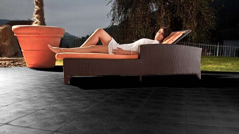 planeo Klickfliese Floor - Schwarz