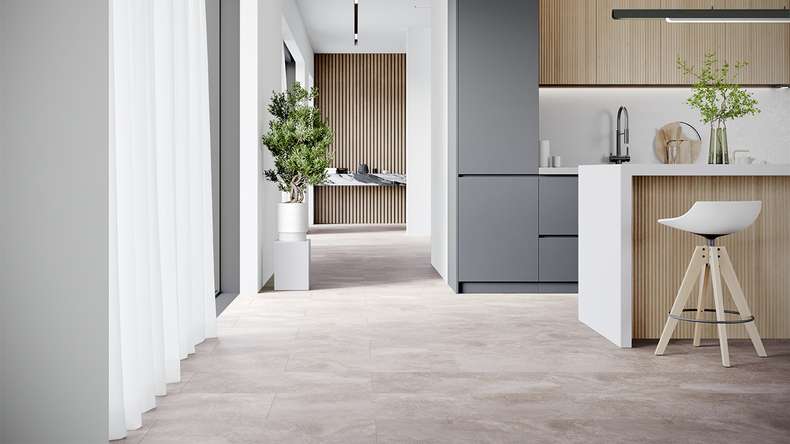 planeo Klick Vinyl - Rigid Nebbia V-Fuge | Made in Germany (100P3001)