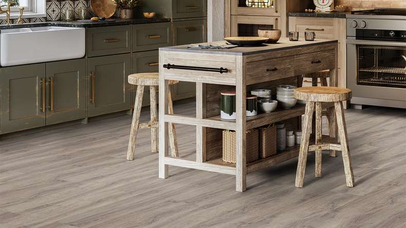 Gerflor Klick Vinyl - Virtuo 30 Rigid Acoustic Baita Taupe | Trittschalldämmung integr. (39141026)
