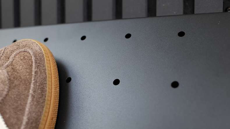planeo Doppel Schuhregal - Schwarz 1 Stk inkl. Schrauben